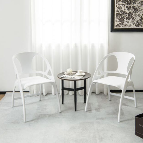 Simple Set of 2 Dining Chairs with Folding Funtcion