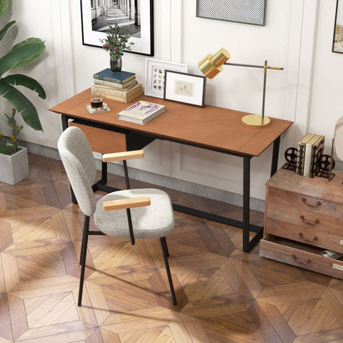 Minimalist Set of 2 Dining Chairs with Armrests