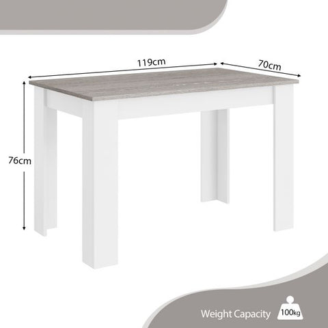 Modern Dining Table with Capacity of 4 People
