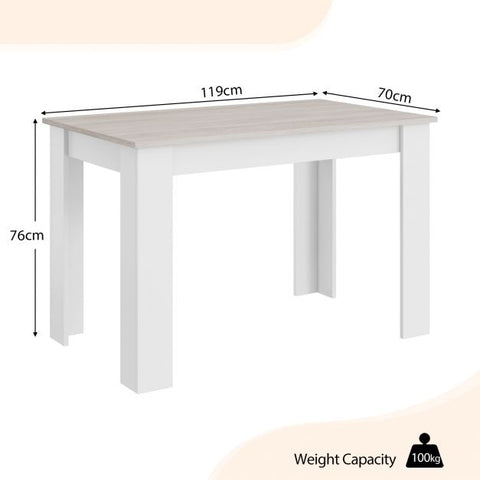 Modern Dining Table with Capacity of 4 People
