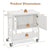 Spacious and Multi-Purpose Mobile Storage Cart with Ample Storage Space in White