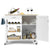 Spacious and Sleek Kitchen Island Cart with Integrated Wine Rack and Movable Shelf