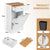 Neat Hideaway Trash Bin Cabinet with Integrated Drawer in White