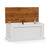 White Large Storage Chest with Safety Hinge