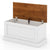 White Large Storage Chest with Safety Hinge