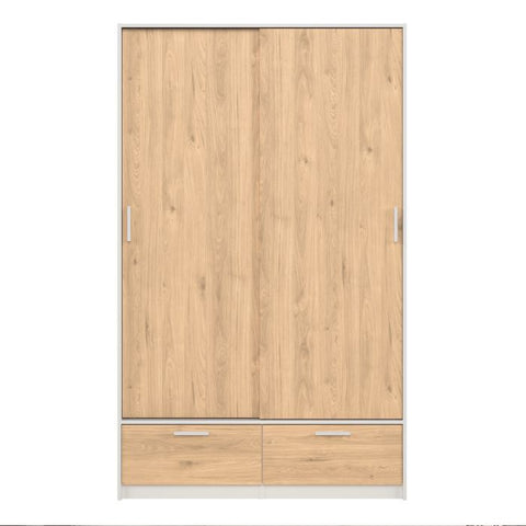 Sleek and Minimalistic Jackson Hickory Oak Wardrobe with Aesthetic Appeal