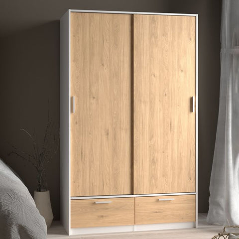 Sleek and Minimalistic Jackson Hickory Oak Wardrobe with Aesthetic Appeal