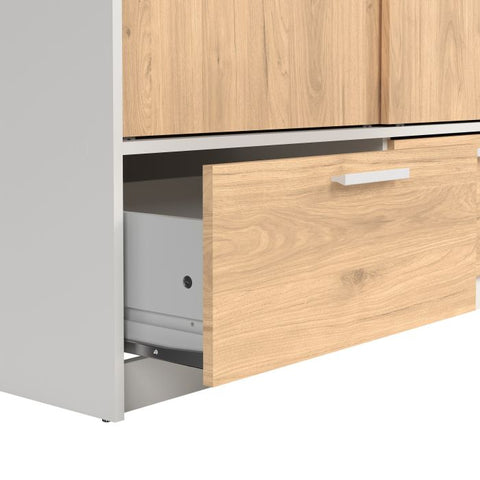 Sleek and Minimalistic Jackson Hickory Oak Wardrobe with Aesthetic Appeal