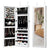 Practical Wall Mounted Jewellery Armoire with Lockable Feature Large Storage Capacity