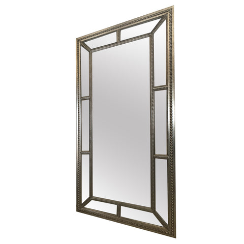 Stylish Rectangular Wall Mirror with Wooden Frame
