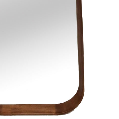 Classic Wall Mirror with Oak Wood Frame