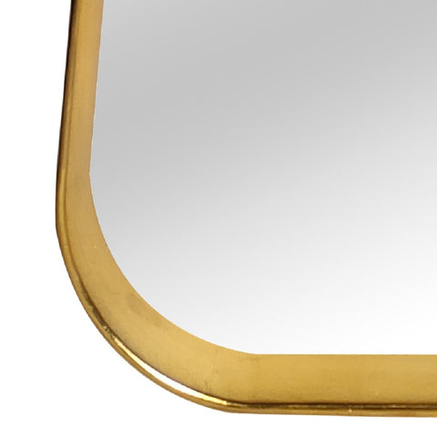 Classic Art Deco Framed Wall Mirror in Gold