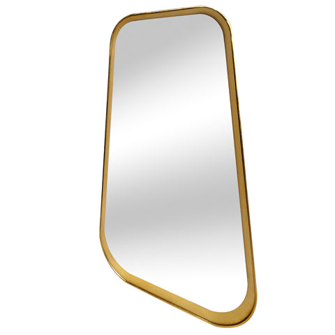 Classic Art Deco Framed Wall Mirror in Gold