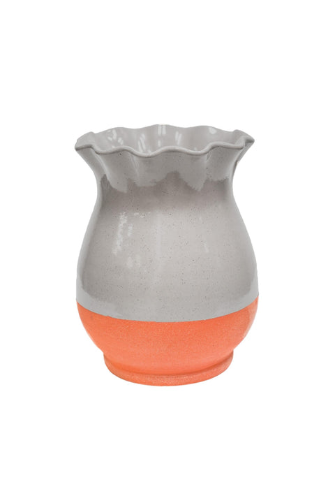 Classic Country-style Handmade Planter Vase in Ivory