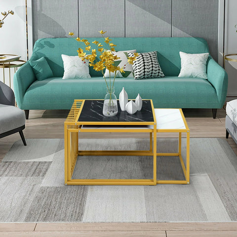 Modern and Spacious Nesting Tables with Sturdy Construction and Elegant Design