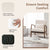 Homely Lean Back Armchair with Rubber Wood Frame and Pillow