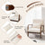 Homely Lean Back Armchair with Rubber Wood Frame and Pillow