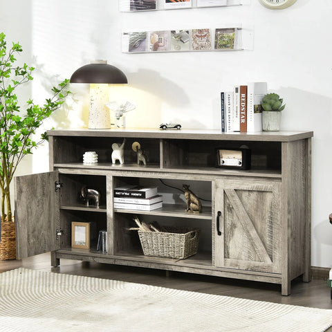 Rustic Farmhouse style Spacious TV Cabinet with 65 inch TV Capacity