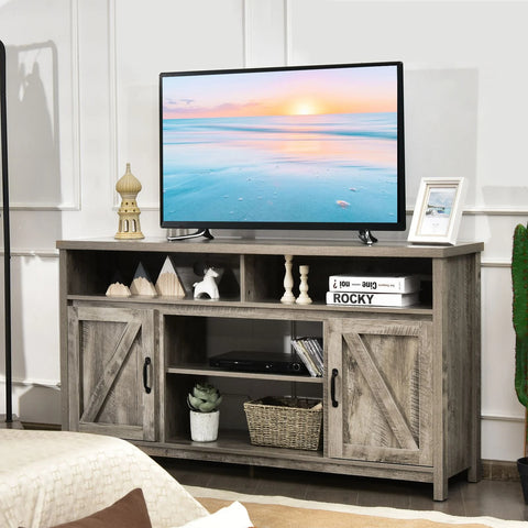 Rustic Farmhouse style Spacious TV Cabinet with 65 inch TV Capacity