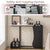 Stylish Entryway Console Table with Partitioned Storage and Faux Marble Top