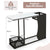 Stylish Entryway Console Table with Partitioned Storage and Faux Marble Top