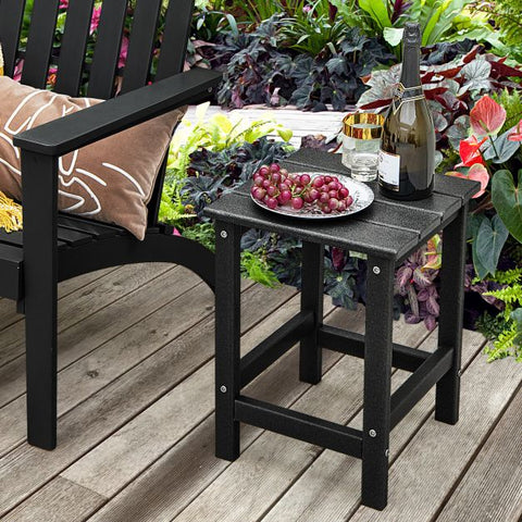 Patio Square Weather-Resistant Side Table