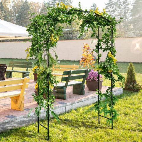 Versatile 230CM Decorative Garden Arbour Trellis in Black