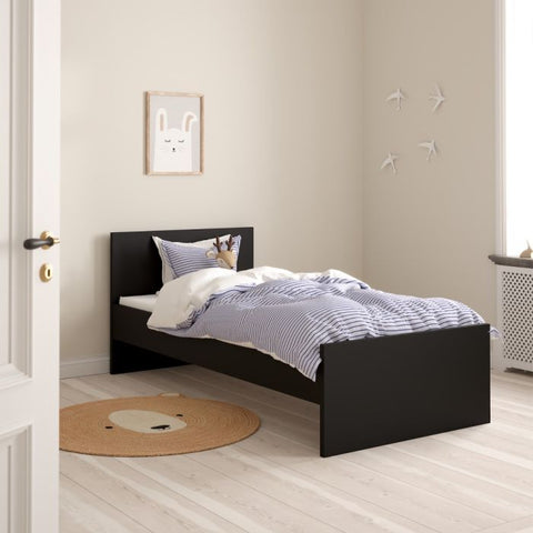 Charming and Modern Glossy Laminated Board Single Bed