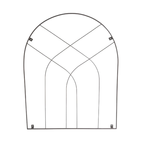 Outdoor Stylish Steel Framed Trellis in Zinc Finish