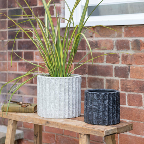 Modern Outdoor Textured Planter set of 3