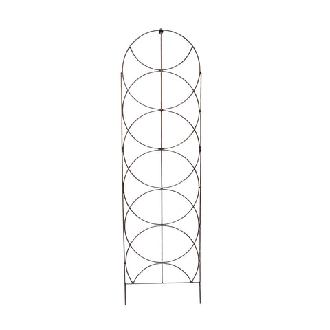 Rustic Outdoor Trellis with Cylinder Design in Zinc Finish