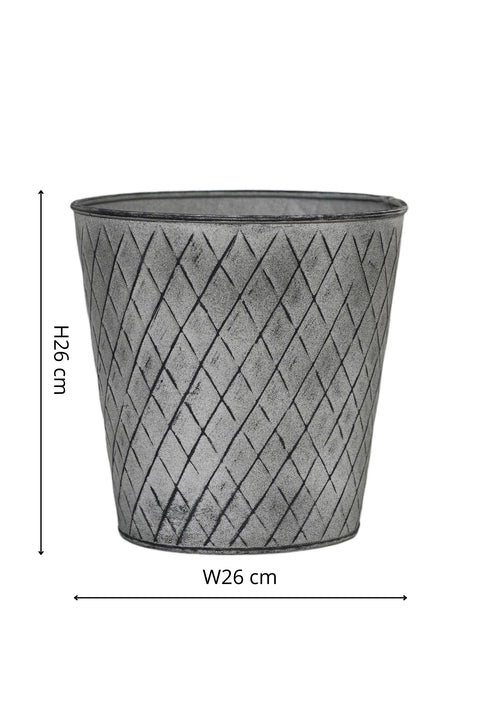 Outdoor Chatsworth Zinc Planter H26Cm W26Cm