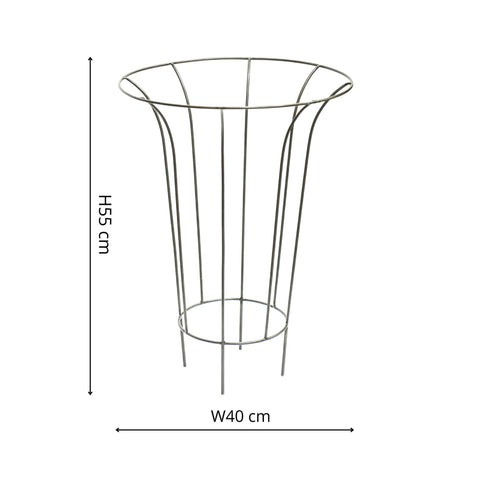 Elegant and Versatile Fluted Plant Climber with Zinc Finish