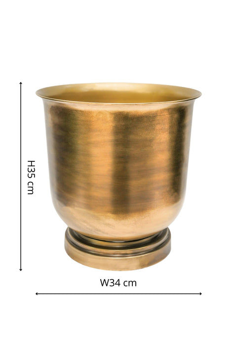 Antique Luxurious Brass Urn style Metal Planter