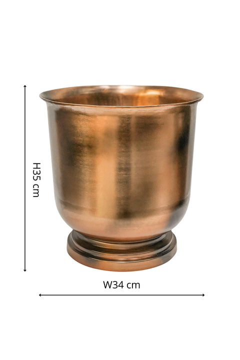 Antique Luxurious Copper Urn style Metal Planter
