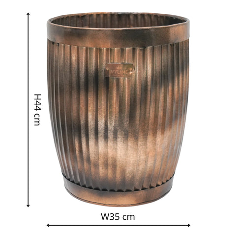 Red-bricked Kitchen Style Copper Planter set of 2