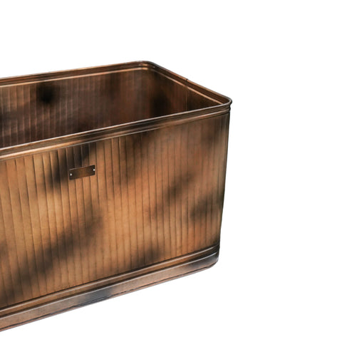 Classic Weather-resistant Copper style Rectangular Metal Planter