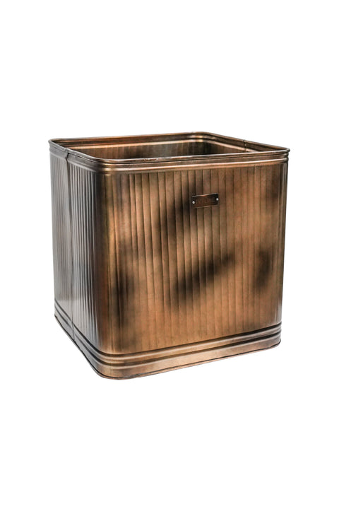 Classic Weather Resistant Copper style Square Metal Planter