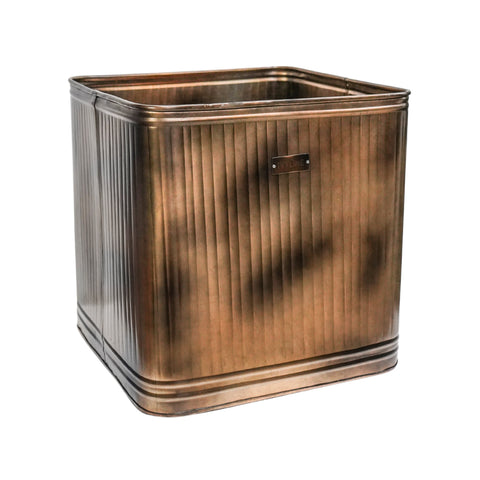 Classic Weather Resistant Copper style Square Metal Planter