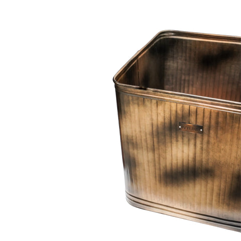 Classic Weather Resistant Copper style Square Metal Planter