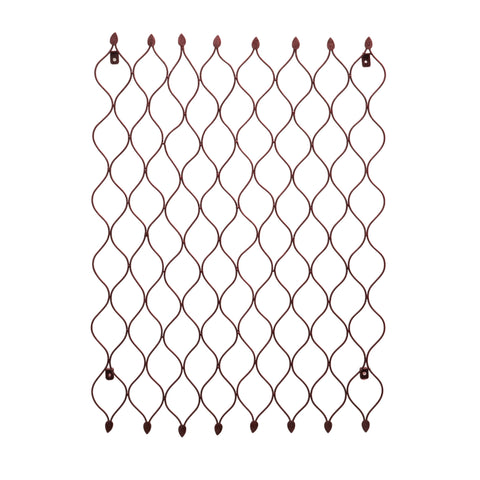 Versatile Outdoor Trellis with Honeycomb Design and Bronze Finish