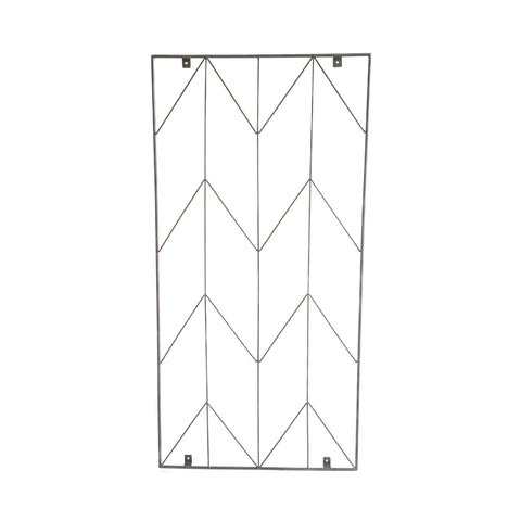 Elegant Trellis with Herringbone Design and Zinc Finish