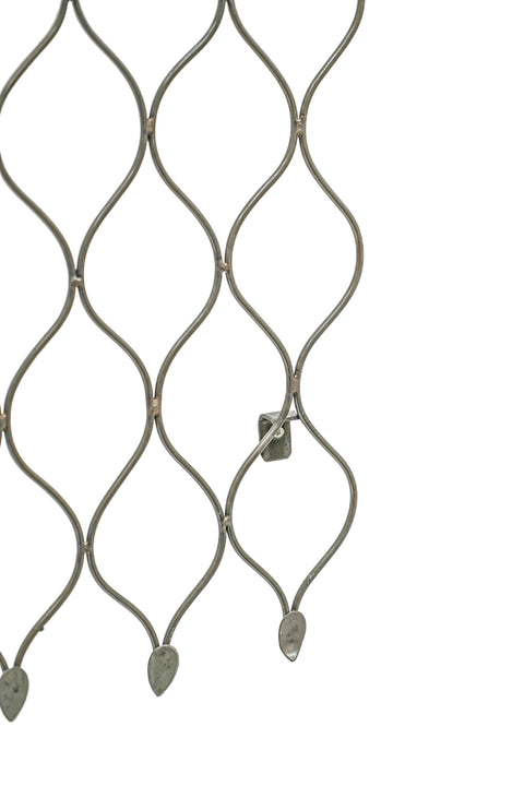 Versatile Outdoor Trellis with Honeycomb Design and Zinc Finish