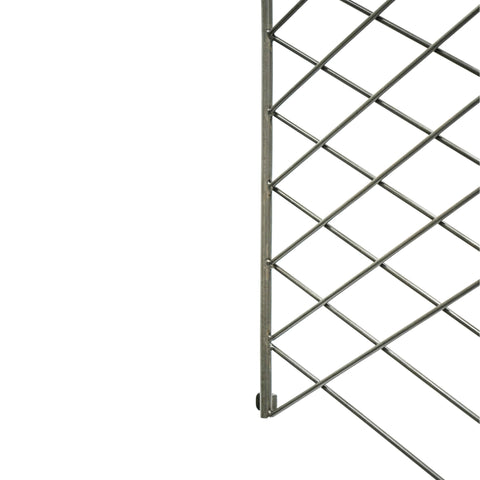 Modern Outdoor Trellis with Linear Design and Zinc Finish