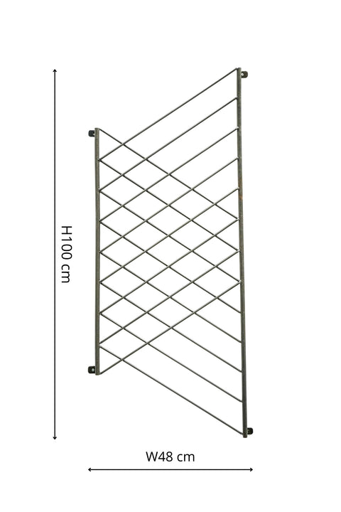 Modern Outdoor Trellis with Linear Design and Zinc Finish