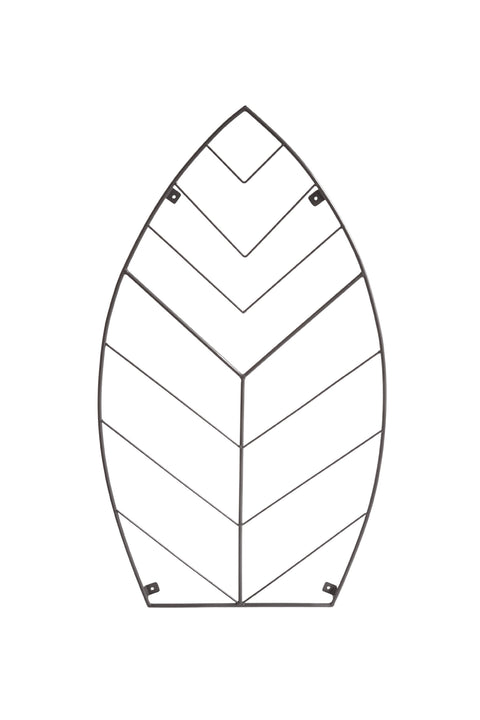 Versatile Outdoor Trellis with Leaf Design and Zinc Finish
