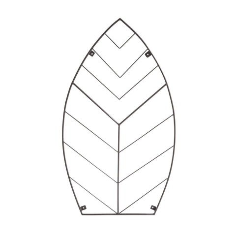 Versatile Outdoor Trellis with Leaf Design and Zinc Finish