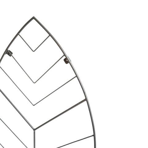 Versatile Outdoor Trellis with Leaf Design and Zinc Finish