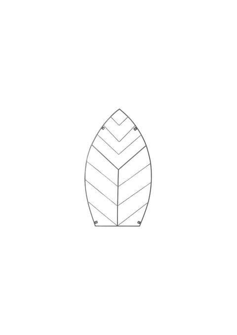 Versatile Outdoor Trellis with Leaf Design and Zinc Finish