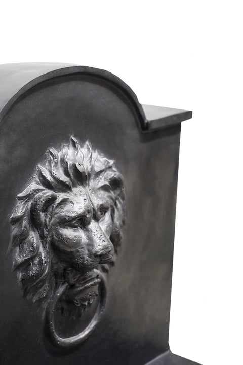 Elegant Lion Water Feature with Contemporary Design in Granite Finish